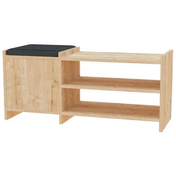 Обувной шкаф Showdeko Sunno Hall Stand (M.B.13275.4) 44см x 100см x 35см/ ЛДСП/ Oak photo 1 Обувной шкаф Showdeko Sunno Hall Stand (M.B.13275.4) 44см x 100см x 35см/ ЛДСП/ Oak photo 1