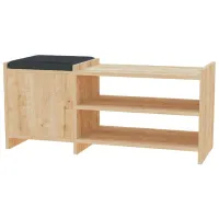 Обувной шкаф Showdeko Sunno Hall Stand (M.B.13275.4) 44см x 100см x 35см/ ЛДСП/ Oak
