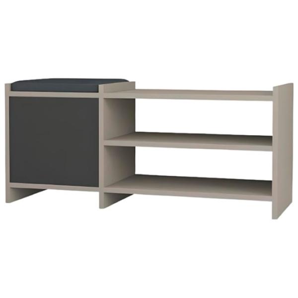 Обувной шкаф Showdeko Sunno Hall Stand (M.B.13275.6) 44см x 100см x 35см/ ЛДСП/ Светлый мокко photo 1