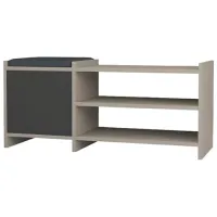Обувной шкаф Showdeko Sunno Hall Stand (M.B.13275.6) 44см x 100см x 35см/ ЛДСП/ Светлый мокко
