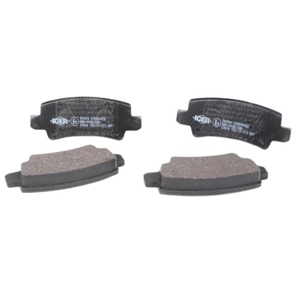 Тормозные колодки Icer 181514 задние/ дисковые photo 1 Тормозные колодки Icer 181514 задние/ дисковые photo 1