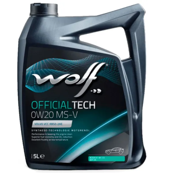 Моторное масло Wolf RBS0-2AE WOLFOIL 0W20 OFFTECH MS-V 0W-20 5 л синтетическое photo 1