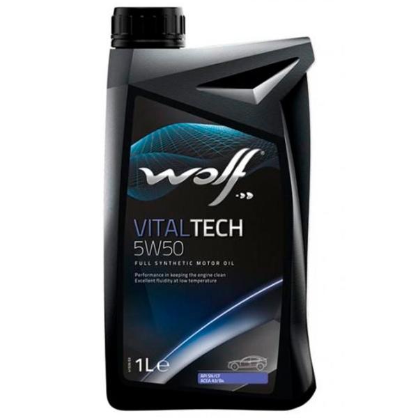 Моторное масло Wolf 5W50 VITALTECH 5W-50 1 л синтетическое photo 1