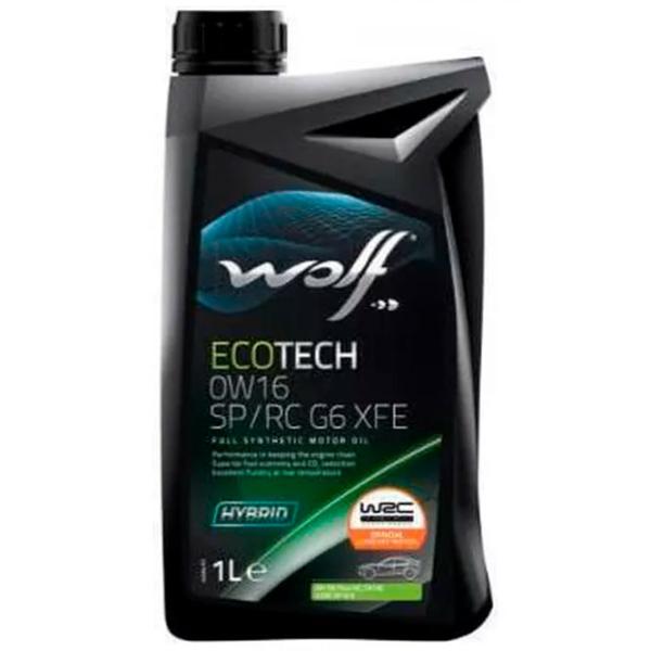 Моторное масло Wolf 0W16 ECOTECH G6 XFE 0W-16 1 л синтетическое photo 1 Моторное масло Wolf 0W16 ECOTECH G6 XFE 0W-16 1 л синтетическое photo 1