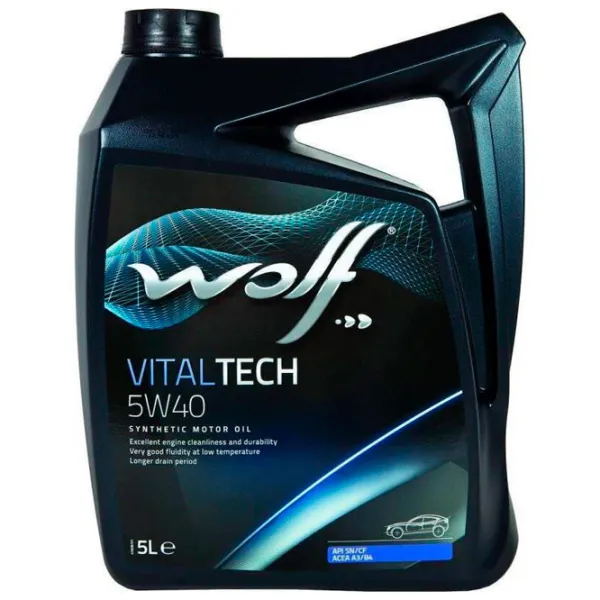 Моторное масло Wolf 5W30 VITALTECH GAS 5W-30 5 л синтетическое photo 1 Моторное масло Wolf 5W30 VITALTECH GAS 5W-30 5 л синтетическое photo 1