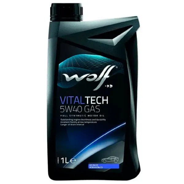 Моторное масло Wolf 5W40 VITALTECH GAS 5W-40 1 л синтетическое photo 1 Моторное масло Wolf 5W40 VITALTECH GAS 5W-40 1 л синтетическое photo 1