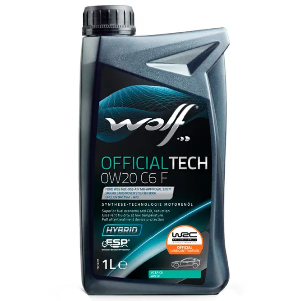 Ulei de motor Wolf 0W20 OFFTECH C6 F 0W-20 1 l sintetic photo 1