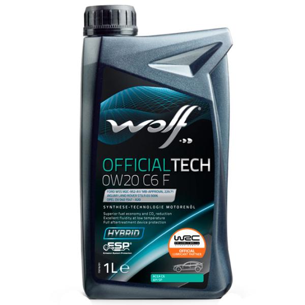 Ulei de motor Wolf 0W20 OFFTECH C6 F 0W-20 1 l sintetic photo 1