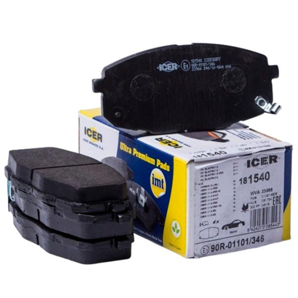 Тормозные колодки Icer 181540 передние/ дисковые photo 1 Тормозные колодки Icer 181540 передние/ дисковые photo 1