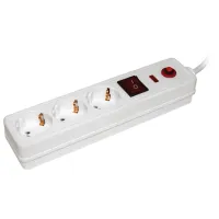 Сетевой фильтр IEK WFP10-16-03-01-N 1.5 м Белый