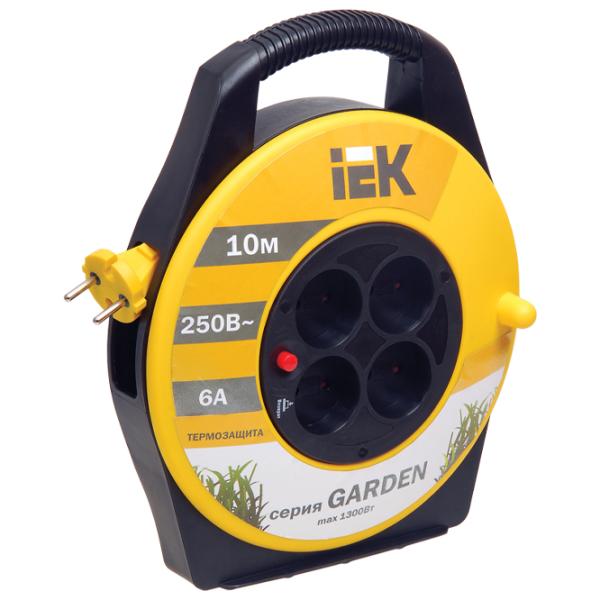 Удлинитель на катушке IEK WKP23-06-04-10 10 м Желтый photo 1