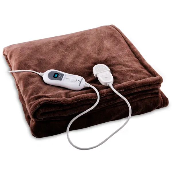 Pătură electrică Klarstein Dr. Watson XL 120 W/ Pluș/ Brown photo 1