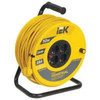 Удлинитель на катушке IEK WKP15-16-04-50 50 м Желтый