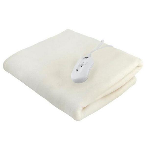 Pătură electrică Malatec 4596 60 W/ Poliester/ White photo 1