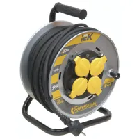 Удлинитель на катушке IEK WKP17-16-04-30-44 30 м Серый