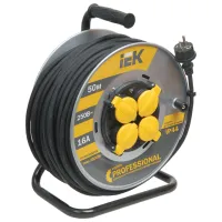 Удлинитель на катушке IEK WKP17-16-04-50-44 50 м Серый