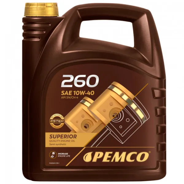 Моторное масло Pemco 10W40 IDRIVE 260 10W-40 5 л синтетическое photo 1