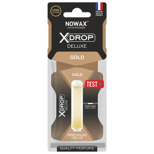 Ароматизатор для авто Nowax X Drop DELUXE Gold/ на зеркале photo 1