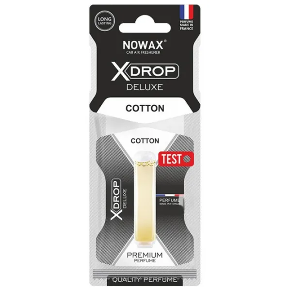 Aromatizator auto Nowax X Drop DELUXE Cotton/ pe oglindă photo 1