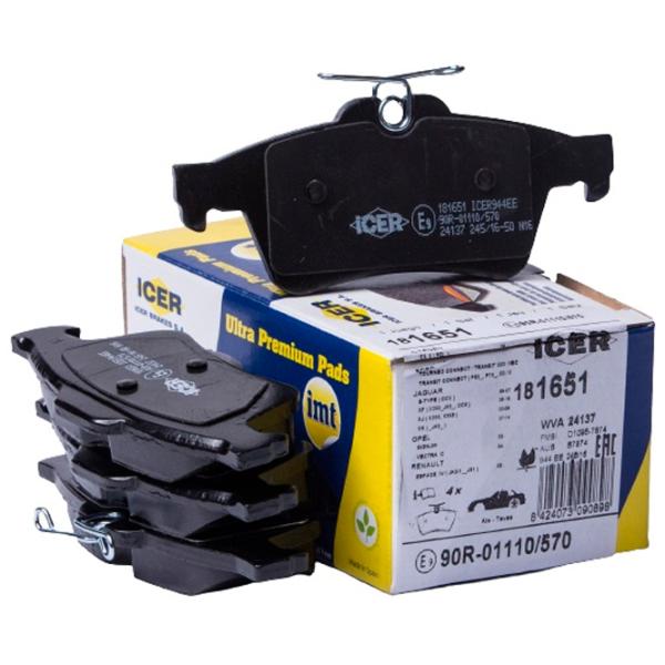 Тормозные колодки Icer 181651 задние/ дисковые photo 1 Тормозные колодки Icer 181651 задние/ дисковые photo 1
