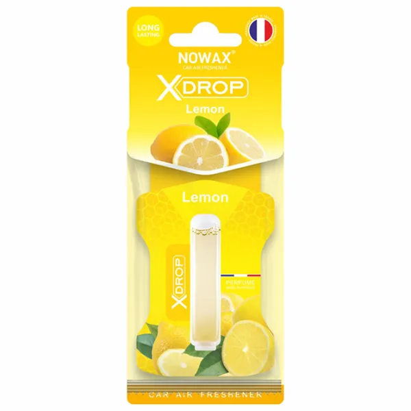 Aromatizator auto Nowax X Drop Lemon/ pe oglindă photo 1