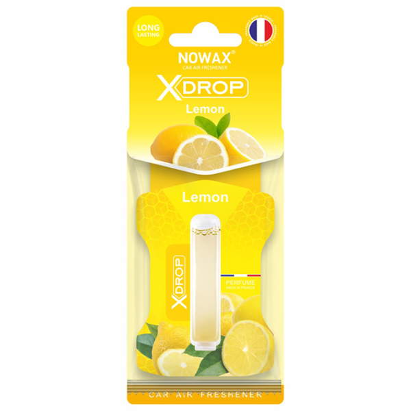Aromatizator auto Nowax X Drop Lemon/ pe oglindă photo 1