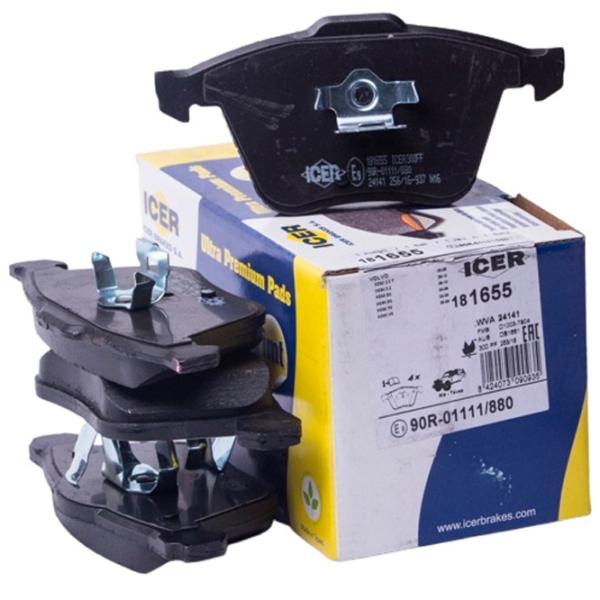 Тормозные колодки Icer 181655 передние/ дисковые photo 1 Тормозные колодки Icer 181655 передние/ дисковые photo 1