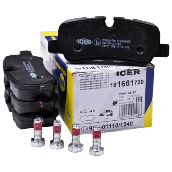 Тормозные колодки Icer 181661-700 задние/ дисковые photo 1