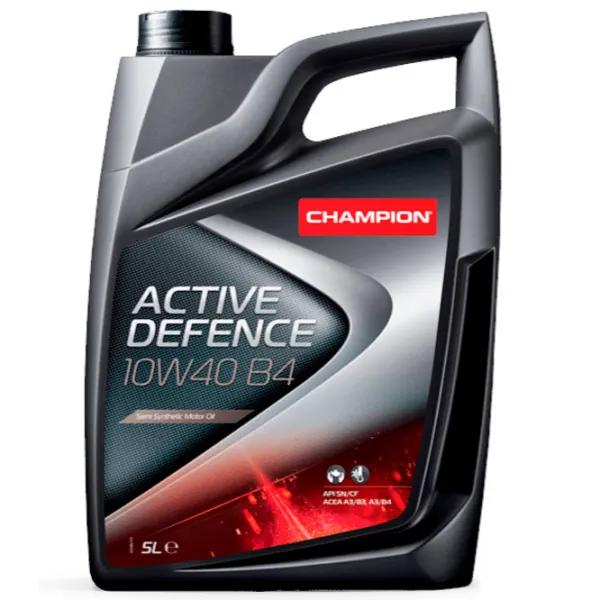 Моторное масло Champion 10W40 ACTIVE DEFENCE B4 10W-40 5 л полусинтетическое photo 1