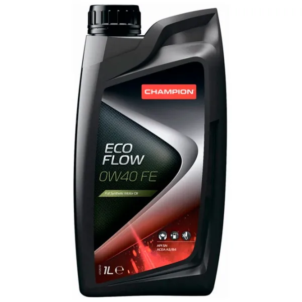 Моторное масло Champion ECO FLOW 0W40 FE 0W-40 1 л синтетическое photo 1