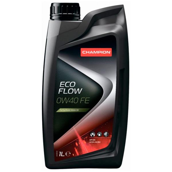 Моторное масло Champion ECO FLOW 0W40 FE 0W-40 1 л синтетическое photo 1