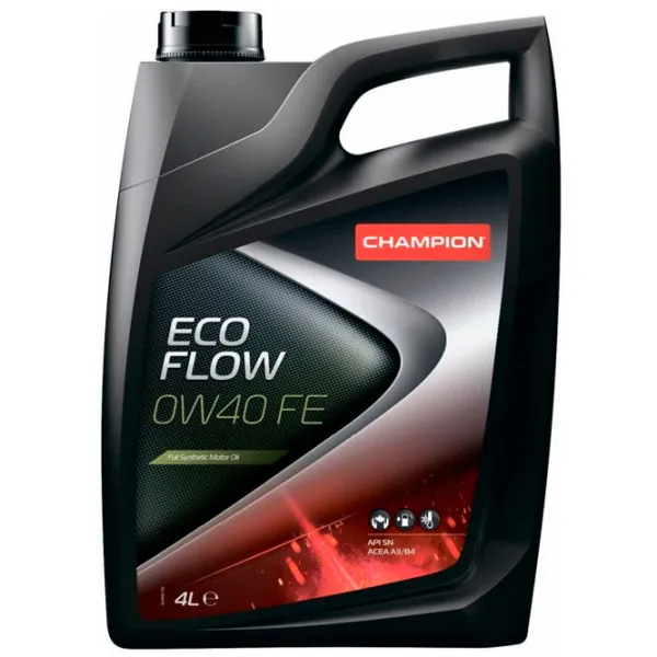 Моторное масло Champion ECO FLOW 0W40 FE 0W-40 4 л синтетическое photo 1