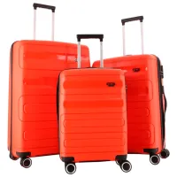 Чемодан CCS 5225 Set 105л/ Оранжевый