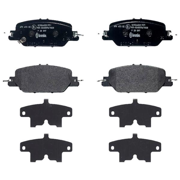 Тормозные колодки Brembo P 28 097 задние/ дисковые photo 1 Тормозные колодки Brembo P 28 097 задние/ дисковые photo 1