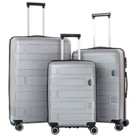 Valiză CCS 5236 Set 105l/ Silver