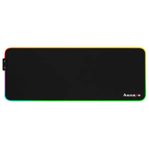 Коврик для мышки Huzaro 1.0 XL RGB Разноцветный Черный photo 1