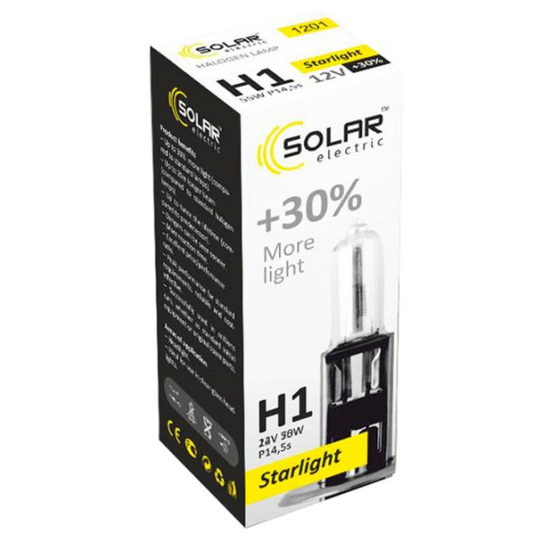 Автомобильная лампа Solar Starlight +30% Галоген/ H1/ P14.5s/ 55 Вт photo 1