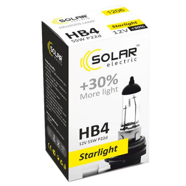 Автомобильная лампа Solar Starlight +30% Галоген/ HB4/ P22d/ 55 Вт photo 1