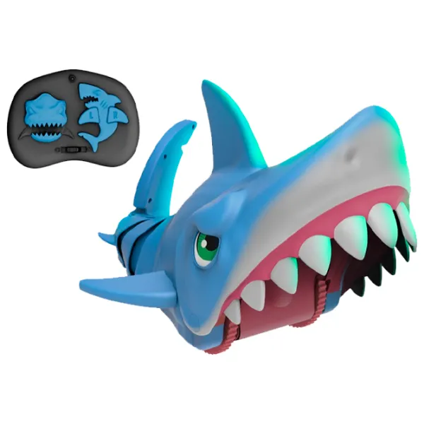 Jucărie radiocomandată Mega Chomp Shark 18493S 4+/ White Blue photo 1