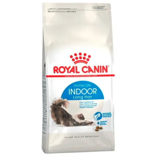 Hrană pentru pisici uscată Royal Canin Indoor Long Hair 27862-001 2 kg/ Găină photo 1
