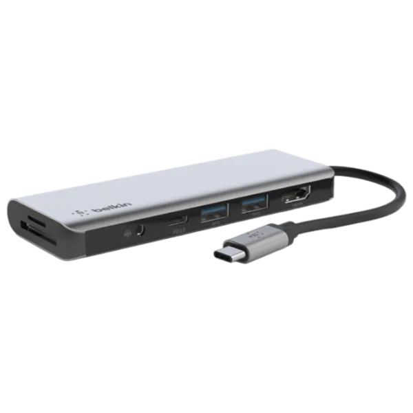 Adaptor Hub Belkin AVC009BTSGY USB Type-C/ Silver photo 1