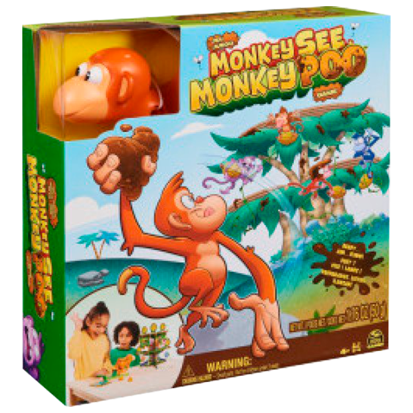 Joc de masă Spin Master Monkey See Monkey Poo 4+/ Dezvoltare photo 1 Joc de masă Spin Master Monkey See Monkey Poo 4+/ Dezvoltare photo 1