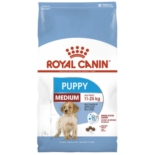 Hrană pentru câini uscată Royal Canin Medium Puppy 27782-001 10 kg/ Pasăre photo 1
