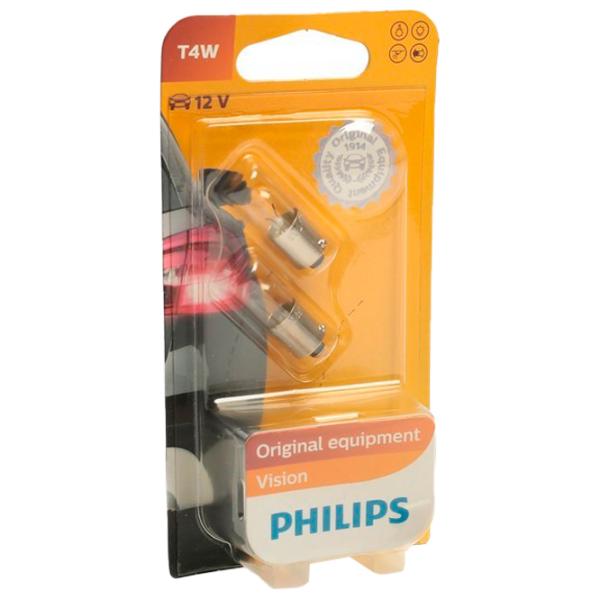 Автомобильная лампа Philips 12929B2 Накал/ T4W/ BA9S/ 5 Вт photo 1