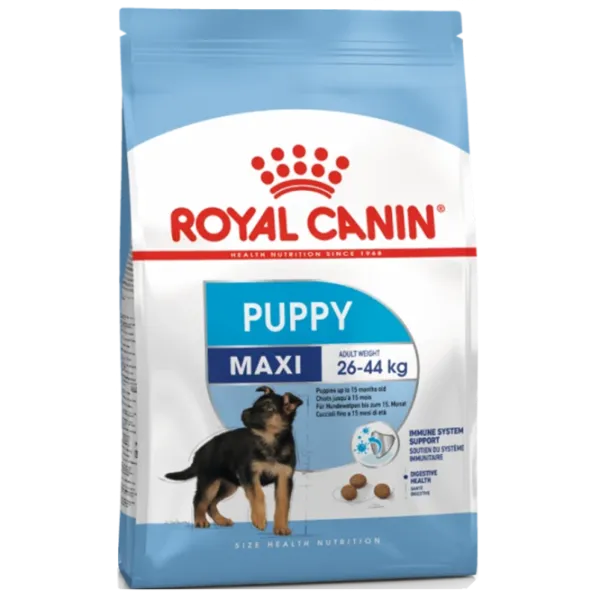 Hrană pentru câini uscată Royal Canin Maxi Puppy 27785-001 15 kg/ Carne photo 1