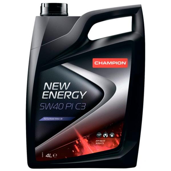 Моторное масло Champion NEW ENERGY 5W40 PI C3 5W-40 4 л синтетическое photo 1