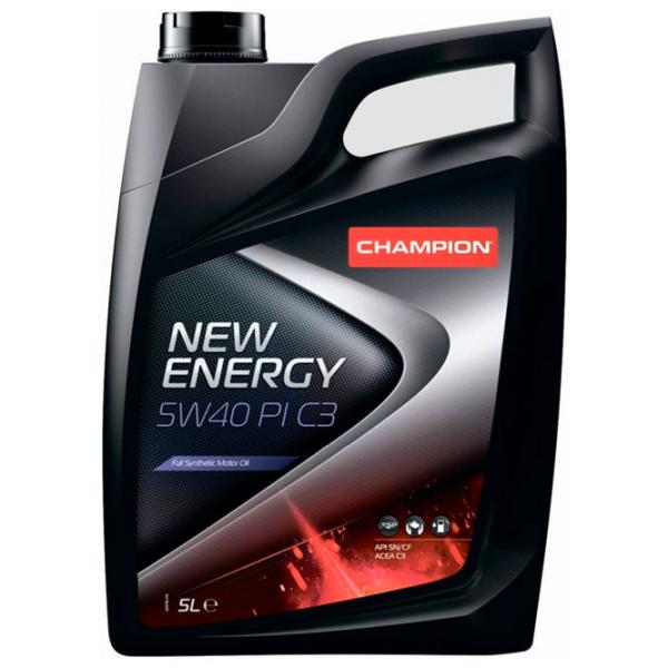 Моторное масло Champion NEW ENERGY 5W40 PI C3 5W-40 5 л синтетическое photo 1