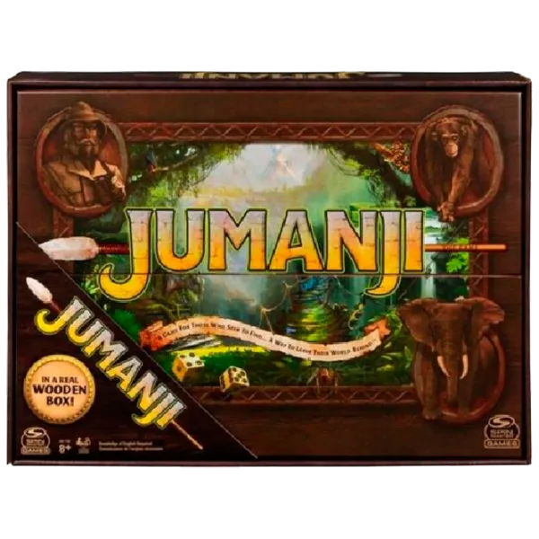 Joc de masă Spin Master Jumanji Wood 8+/ Strategie photo 1