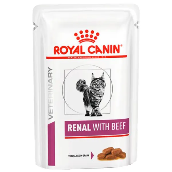 Hrană pentru pisici umedă Royal Canin Renal 279371 85 g/ Vită photo 1