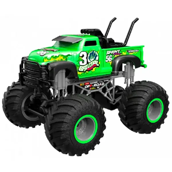 Mașină Crazon Oversize Wheel Cross-Road 333-19165B 2.4 GHz/ Black Green photo 1